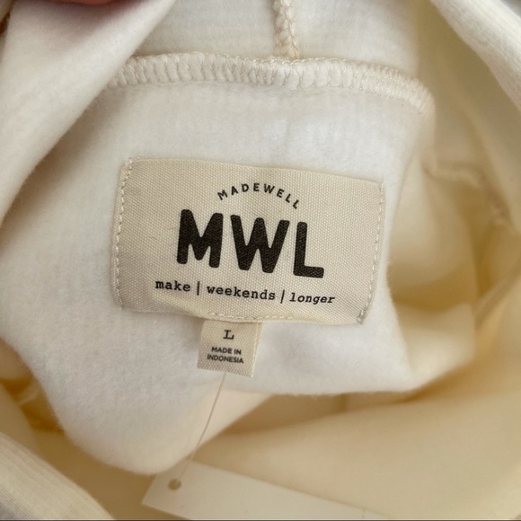 Madewell Ribbed Funnelneck Sweatshirt size Large - Picture 10 of 12